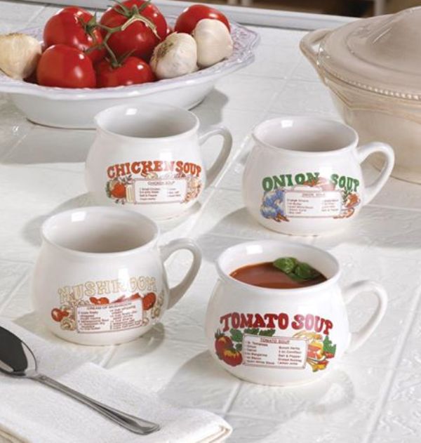 Set of 4 soup mugs - KSH. 900