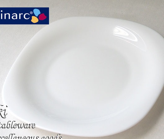 White Luminarc Dinner Plate - KSH. 260.