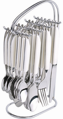 742011026301406 - 24PC ABS CUTLERY SET WITH STAND
