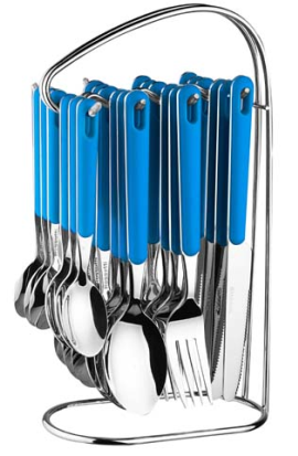 74201102751407 - 24PC ABS CUTLERY SET WITH STAND